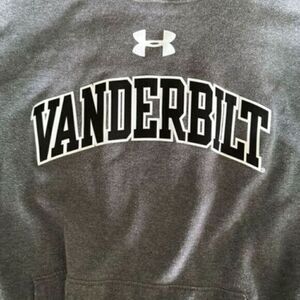 GUC - Unisex Under Armour Vanderbilt University Gray Hoodie Sweatshirt - Size XL